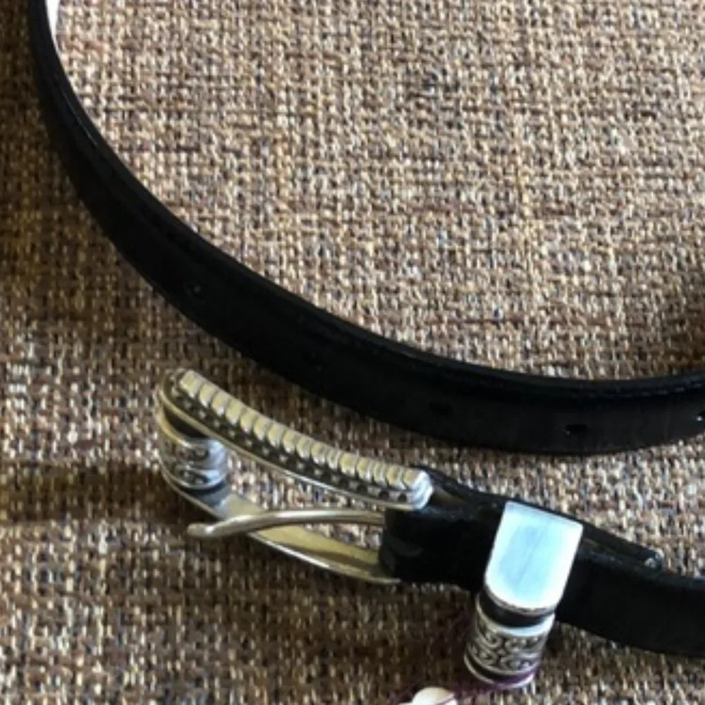 Brighton Black and Silver Women's Belt